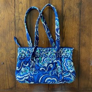 Vera Bradley Mediterranean Blue Shoulder Bag, Retired Pattern - Fall 2008